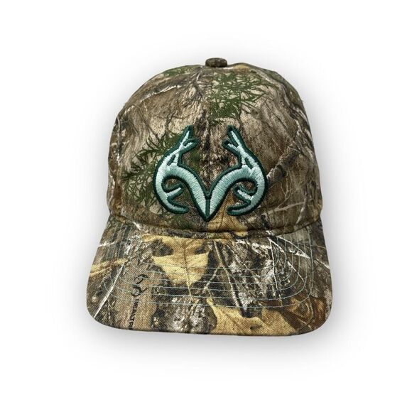 Outdoor Cap Real Tree Edge Camo Teal Mint Antlers Baseball Hat Cap OSFM - Picture 1 of 8